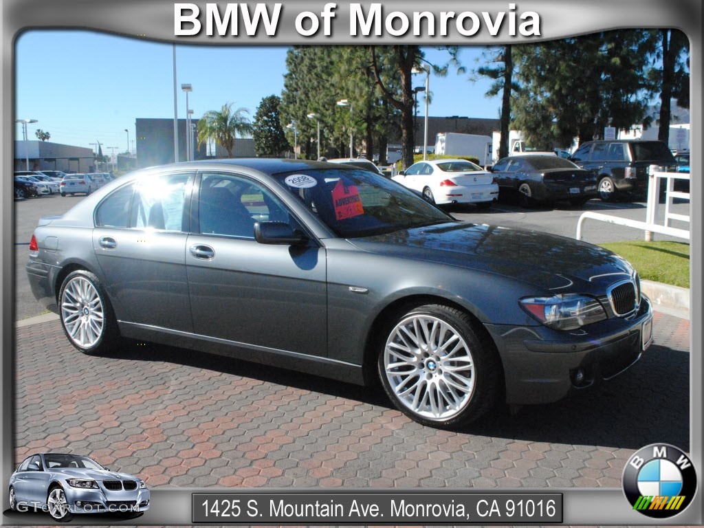 2008 7 Series 750i Sedan - Titanium Grey Metallic / Black photo #1