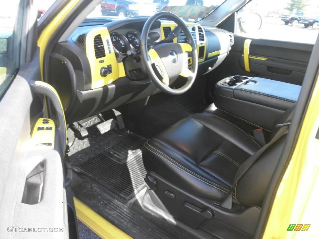 2010 Sierra 1500 SLE Regular Cab - Custom Yellow / Ebony photo #7