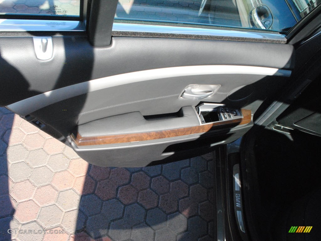 2008 7 Series 750i Sedan - Titanium Grey Metallic / Black photo #13