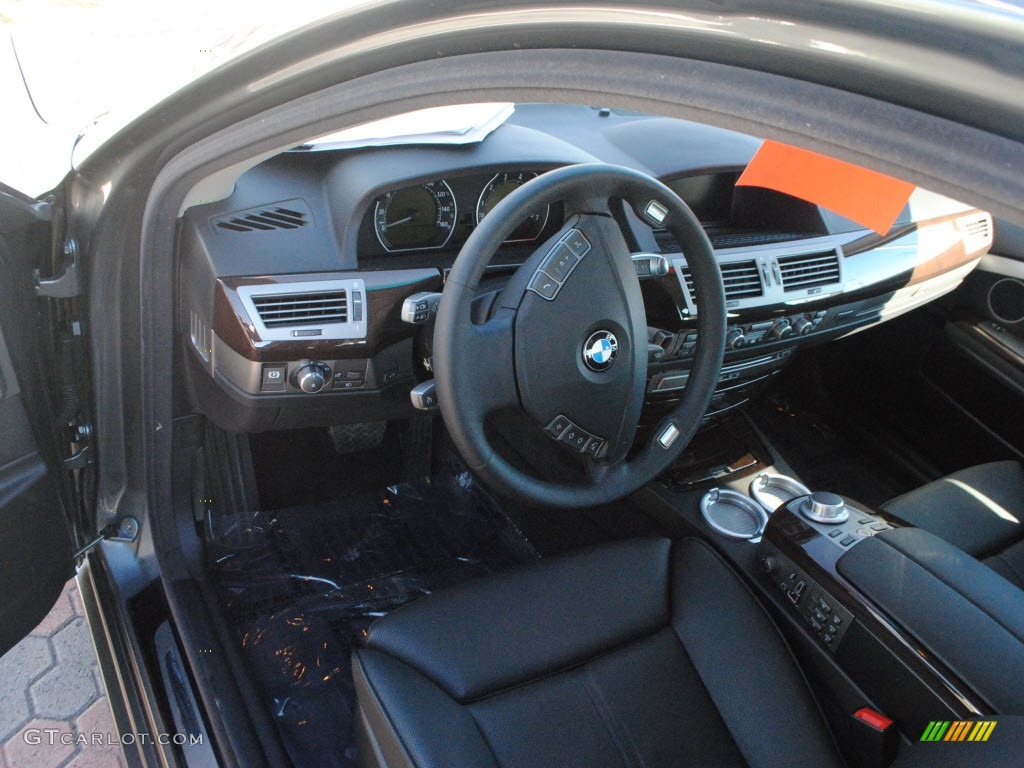 2008 7 Series 750i Sedan - Titanium Grey Metallic / Black photo #14