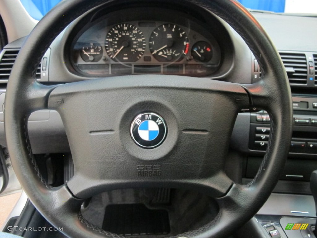 1999 BMW 3 Series 323i Sedan Black Steering Wheel Photo #59201528