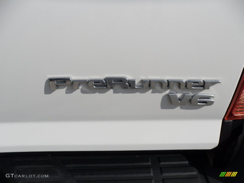 2008 Tacoma V6 PreRunner Double Cab - Super White / Graphite Gray photo #16