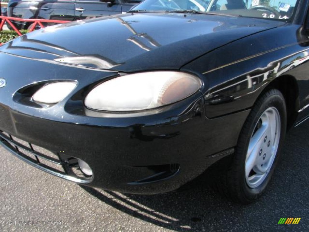 1999 Escort ZX2 Coupe - Black / Medium Prairie Tan photo #4