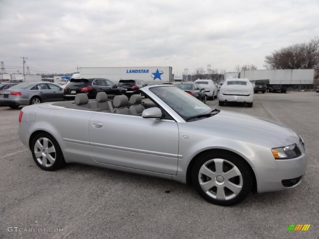 2006 A4 1.8T Cabriolet - Light Silver Metallic / Platinum photo #6