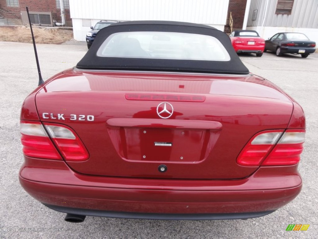 Bordeaux Red Metallic 1999 Mercedes-Benz CLK 320 Convertible Exterior Photo #59206556