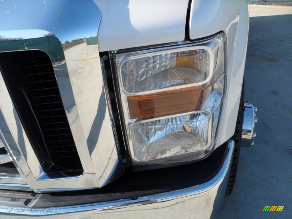 2010 F350 Super Duty Lariat Crew Cab 4x4 Dually - White Platinum Metallic Tri-Coat / Medium Stone photo #9