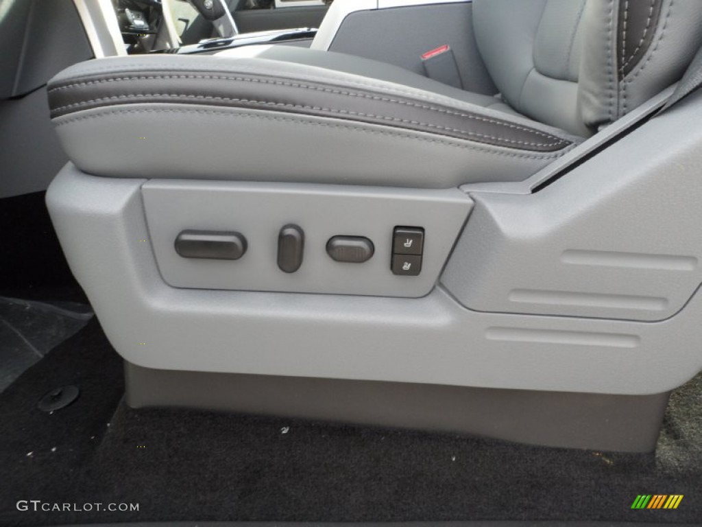 2012 F150 Platinum SuperCrew 4x4 - White Platinum Metallic Tri-Coat / Platinum Steel Gray/Black Leather photo #27