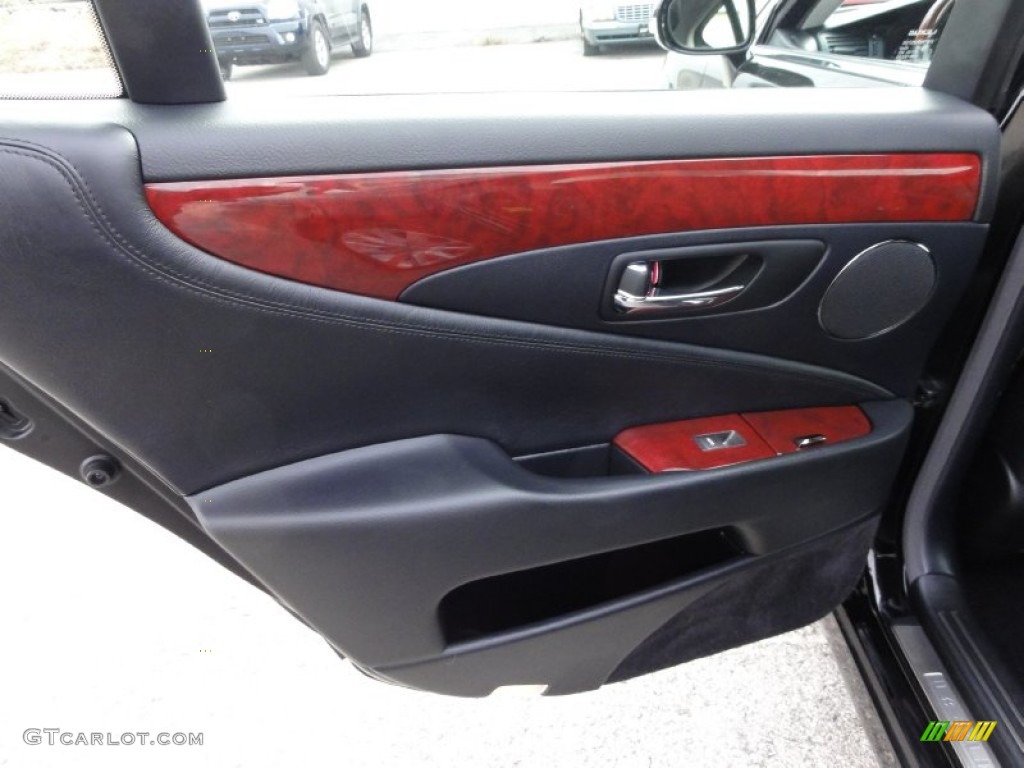 2010 Lexus LS 460 AWD Black Door Panel Photo #59209029