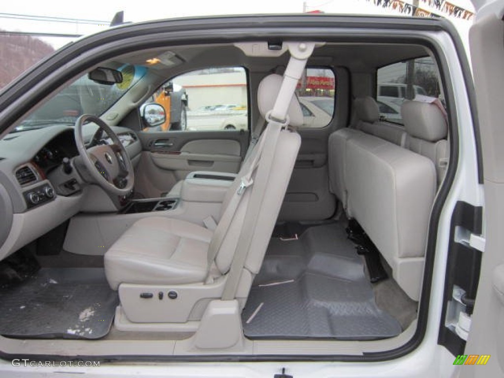 2011 Silverado 1500 LTZ Extended Cab 4x4 - Summit White / Dark Cashmere/Light Cashmere photo #15