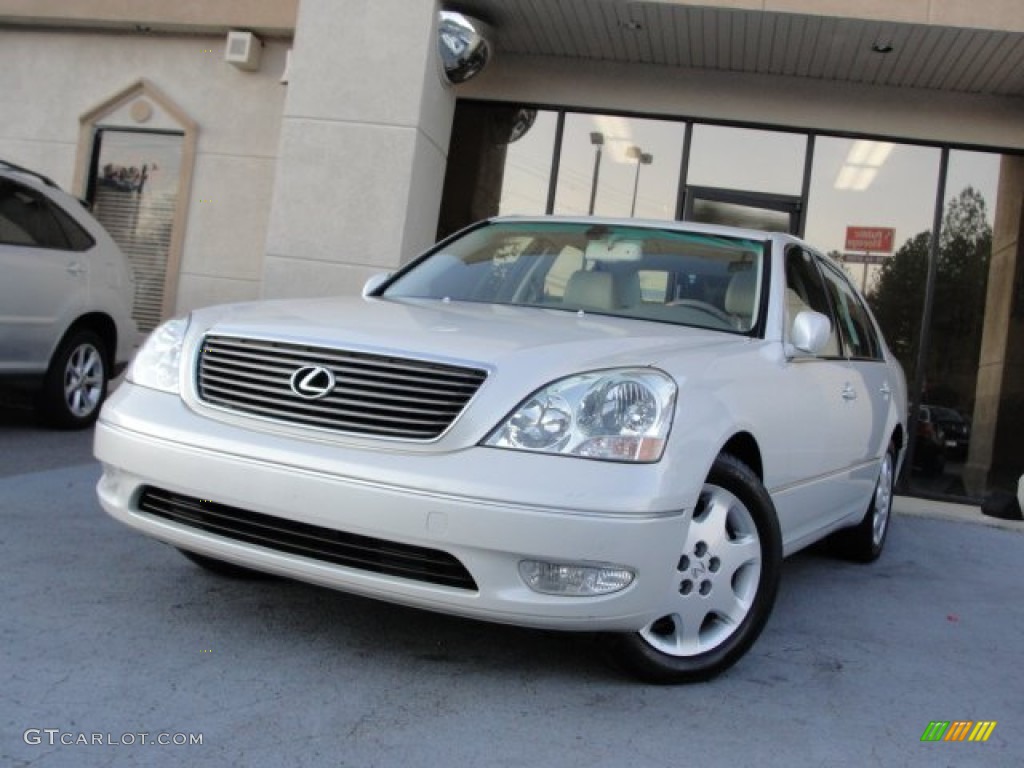 2003 LS 430 Sedan - Crystal White / Light Charcoal photo #1