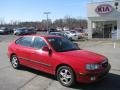 2002 Rally Red Hyundai Elantra GT Hatchback  photo #1