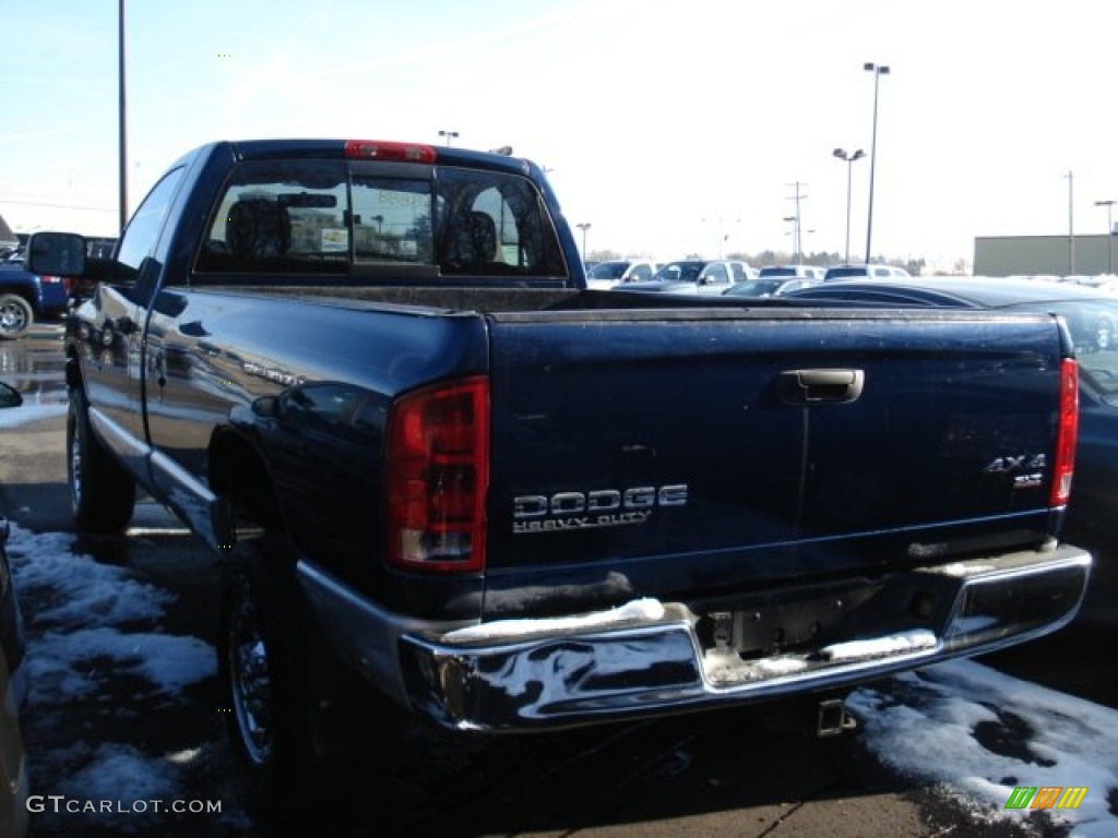 2003 Ram 2500 SLT Regular Cab 4x4 - Patriot Blue Pearl / Dark Slate Gray photo #4