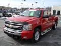 2009 Victory Red Chevrolet Silverado 1500 LT Extended Cab 4x4  photo #3