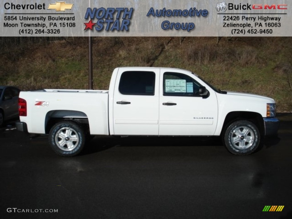 2012 Silverado 1500 LT Crew Cab 4x4 - Summit White / Ebony photo #1