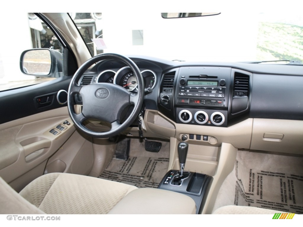 2009 Toyota Tacoma V6 Double Cab 4x4 Sand Beige Dashboard Photo #59214329
