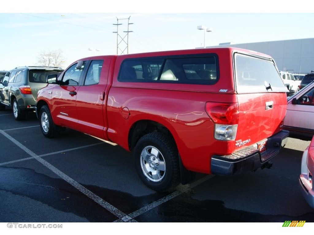 2008 Tundra Double Cab 4x4 - Radiant Red / Graphite Gray photo #3