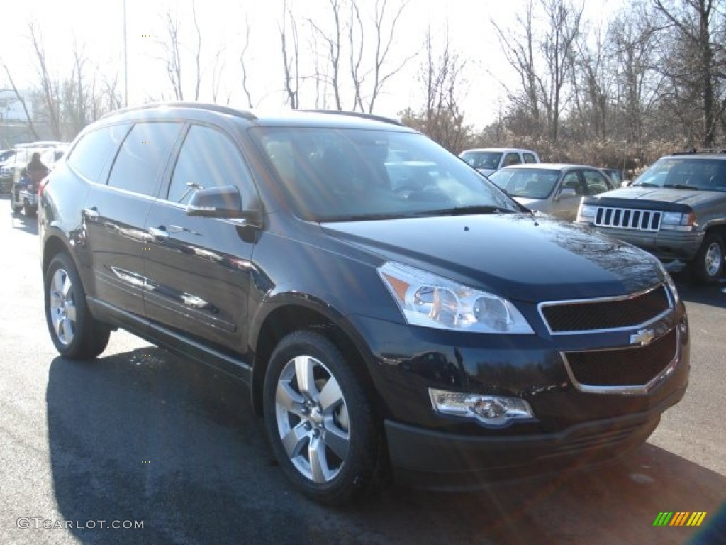 2012 Traverse LT AWD - Dark Blue Metallic / Ebony photo #2