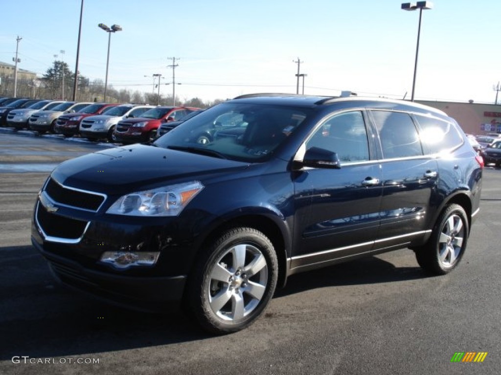 2012 Traverse LT AWD - Dark Blue Metallic / Ebony photo #4
