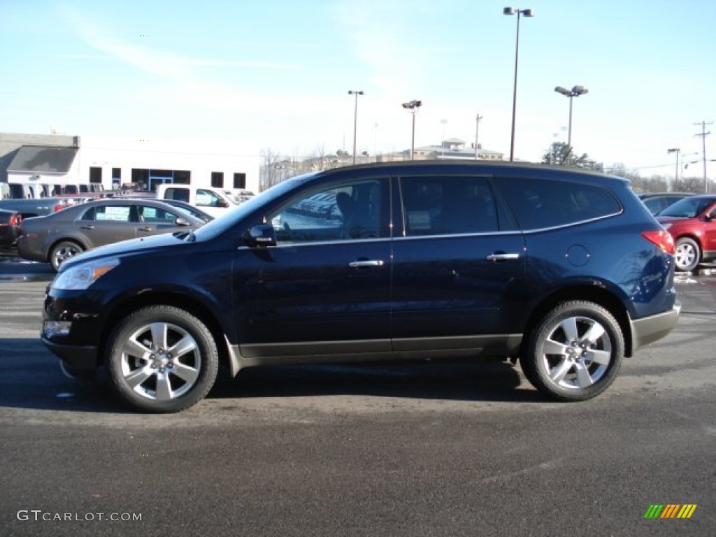 2012 Traverse LT AWD - Dark Blue Metallic / Ebony photo #5