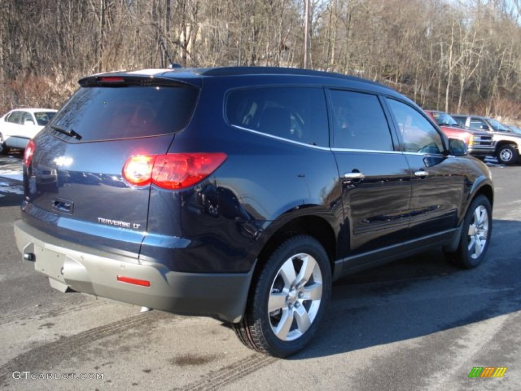 2012 Traverse LT AWD - Dark Blue Metallic / Ebony photo #8