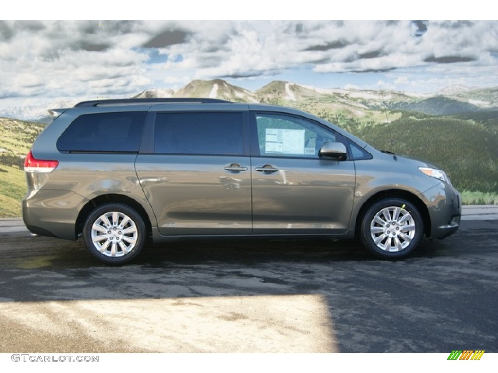 2012 Sienna LE AWD - Cypress Green Pearl / Bisque photo #2