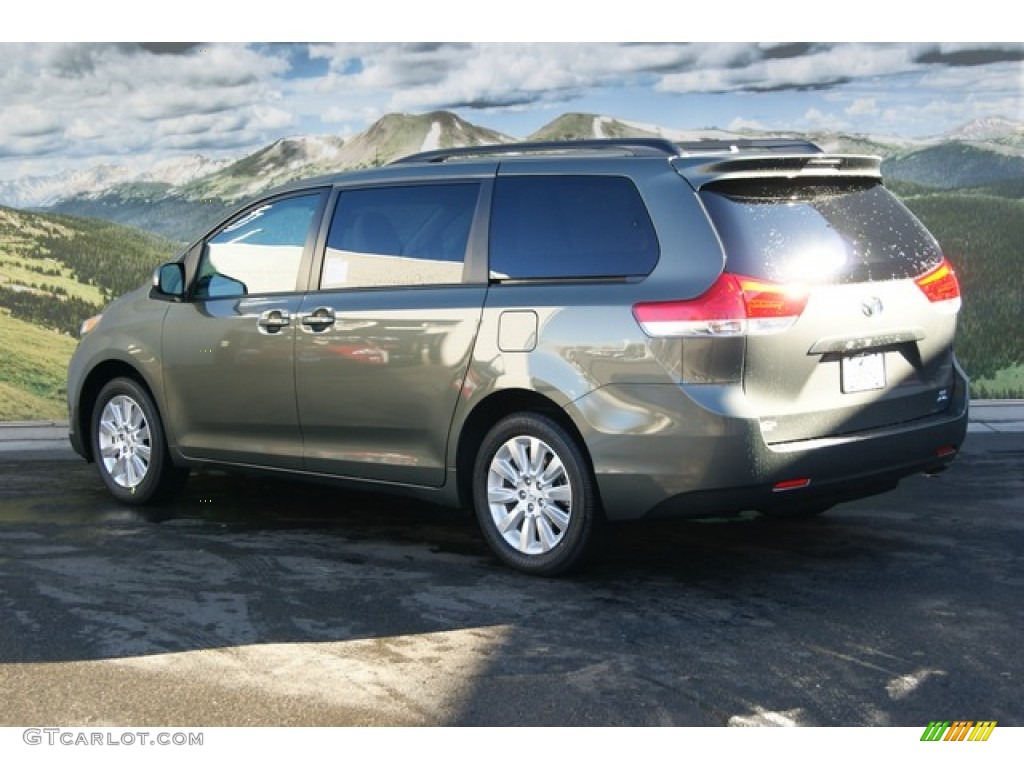 2012 Sienna LE AWD - Cypress Green Pearl / Bisque photo #3