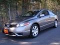 2007 Galaxy Gray Metallic Honda Civic LX Coupe  photo #1