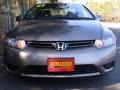 2007 Galaxy Gray Metallic Honda Civic LX Coupe  photo #2