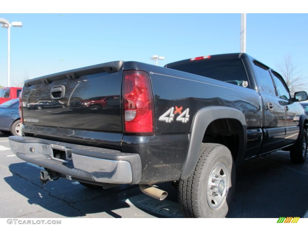 2007 Silverado 1500 Classic LT Crew Cab 4x4 - Black / Dark Charcoal photo #4