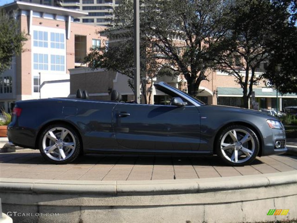 Meteor Gray Pearl Effect 2010 Audi A5 2.0T quattro Cabriolet Exterior Photo #59219801