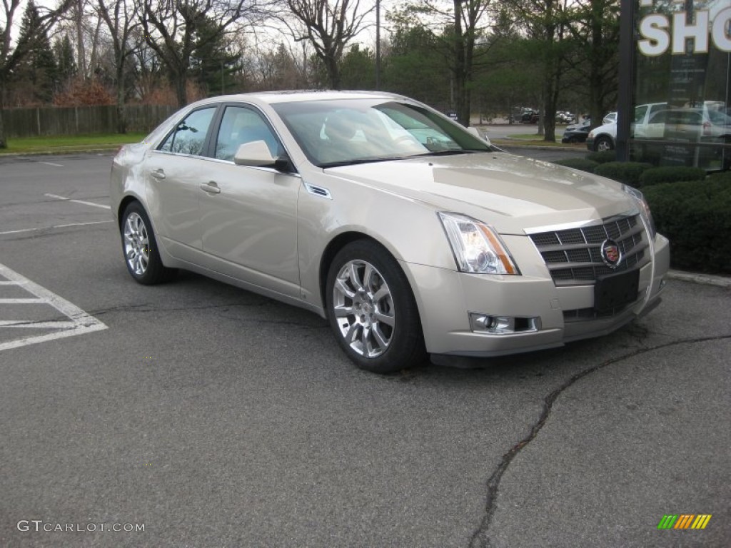2009 CTS 4 AWD Sedan - Gold Mist / Cashmere/Cocoa photo #1