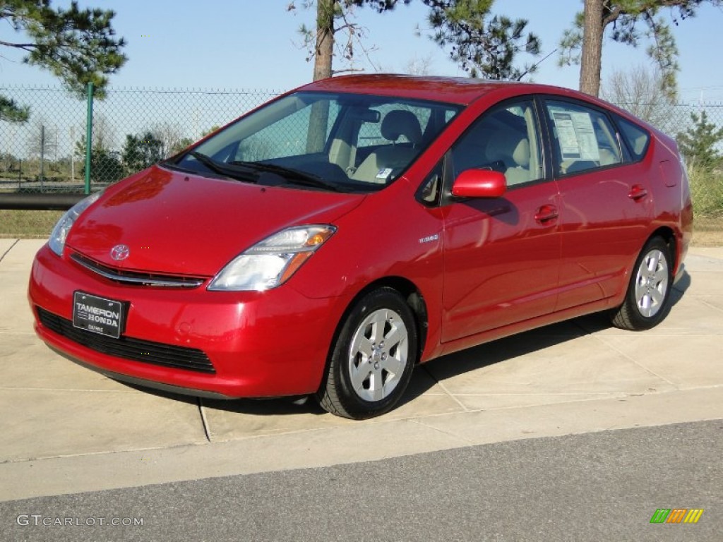 Barcelona Red Metallic 2008 Toyota Prius Hybrid Exterior Photo #59220954