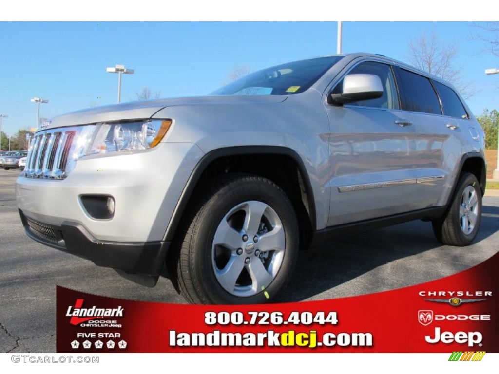 2012 Grand Cherokee Laredo X Package - Bright Silver Metallic / Dark Graystone/Medium Graystone photo #1