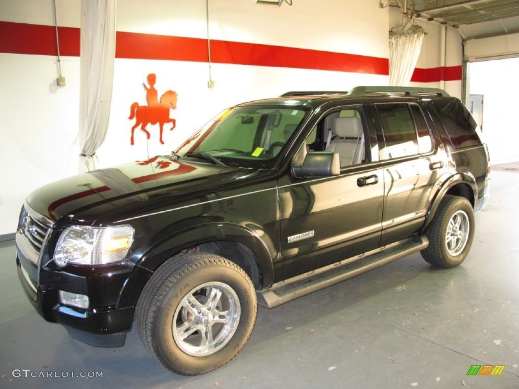 2008 Explorer XLT - Black / Camel photo #1