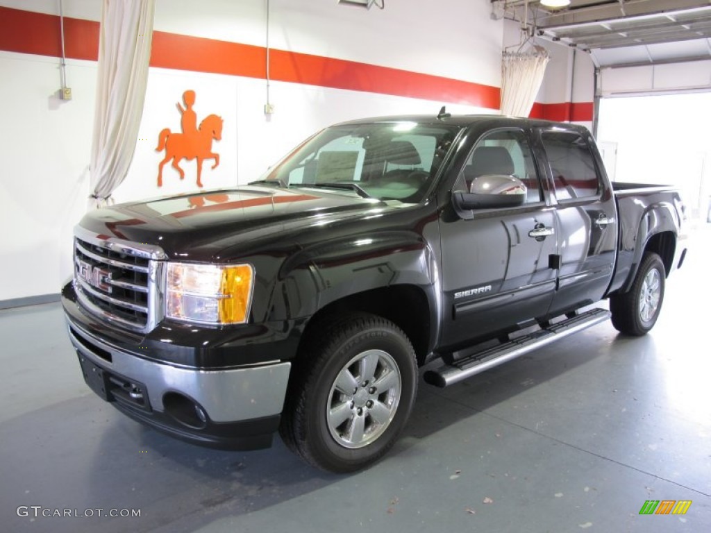 2012 Sierra 1500 SLE Crew Cab 4x4 - Onyx Black / Ebony photo #1