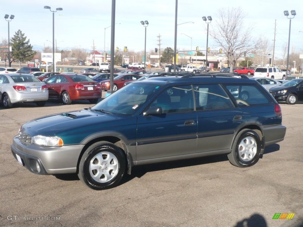 1999 Legacy Outback Wagon - Spruce Green Pearl / Gray photo #2
