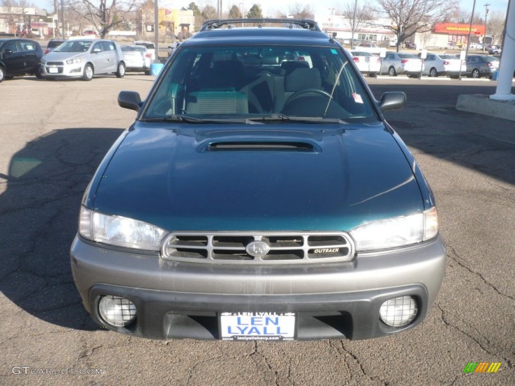 1999 Legacy Outback Wagon - Spruce Green Pearl / Gray photo #3