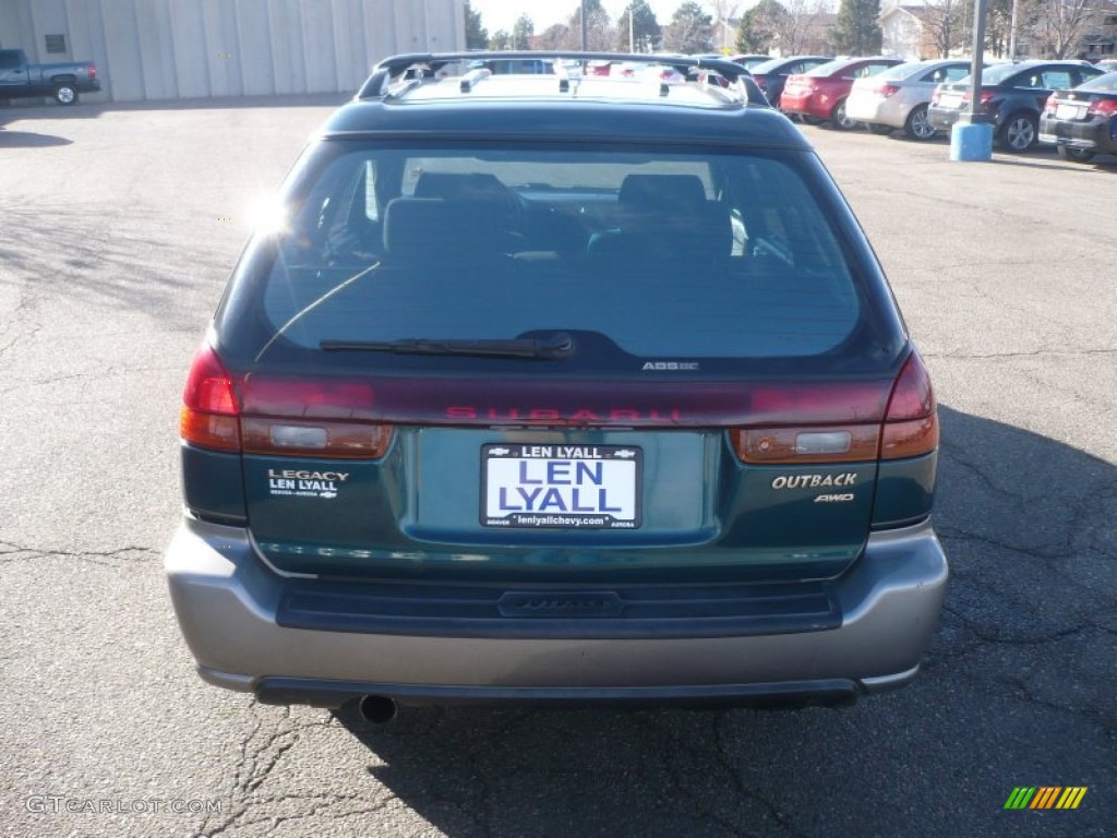 1999 Legacy Outback Wagon - Spruce Green Pearl / Gray photo #5