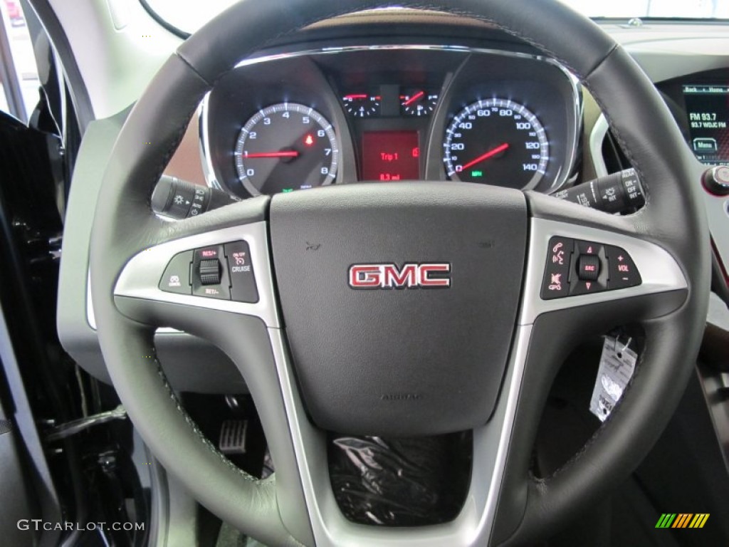 2012 GMC Terrain SLT Brownstone Steering Wheel Photo #59226249