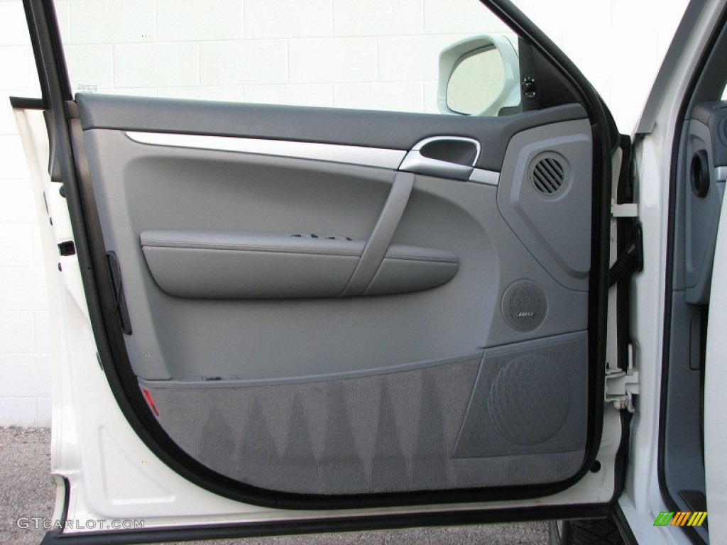 2008 Porsche Cayenne S Stone/Steel Grey Door Panel Photo #59226657