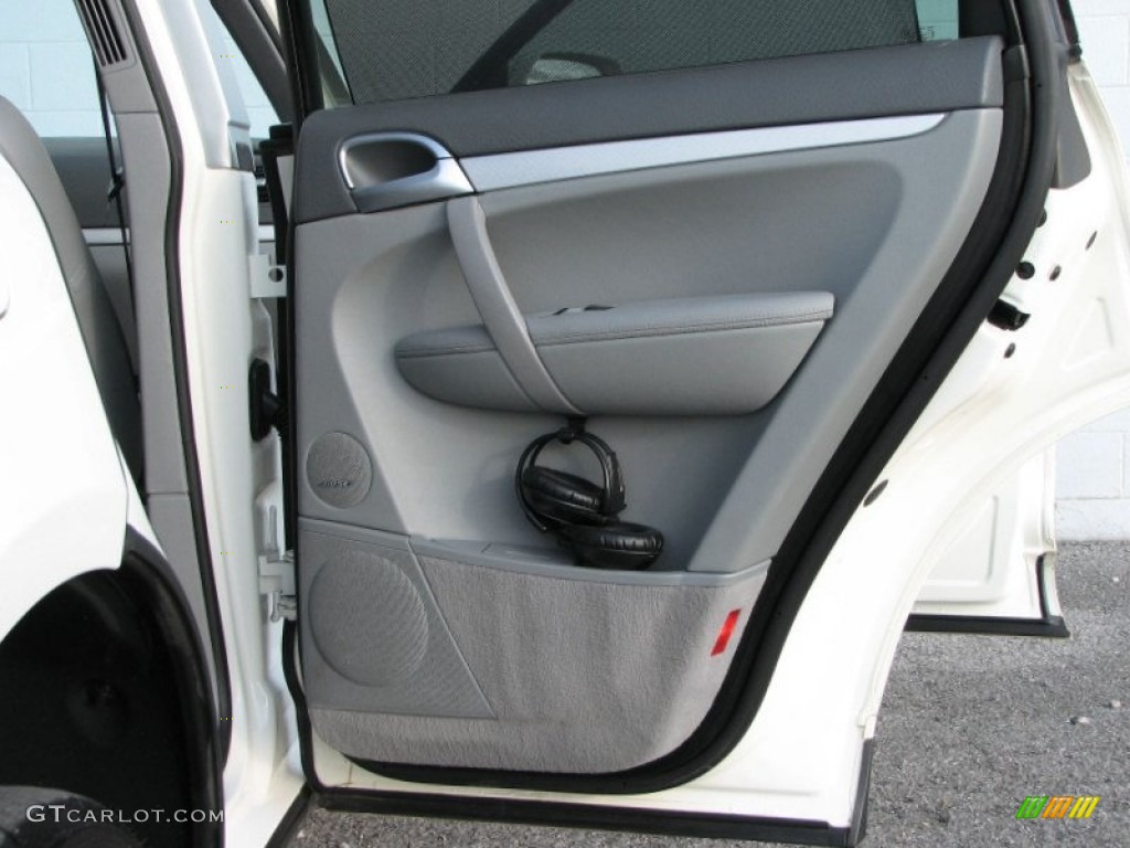 2008 Porsche Cayenne S Stone/Steel Grey Door Panel Photo #59226735