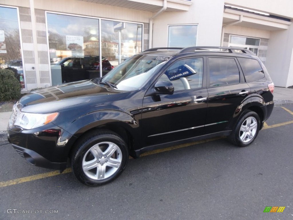 Obsidian Black Pearl 2009 Subaru Forester 2.5 X Limited Exterior Photo #59227374