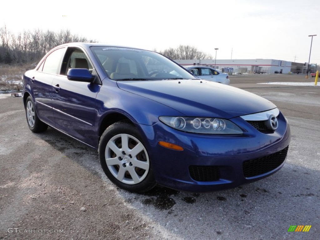 2006 MAZDA6 i Sedan - Lapis Blue Metallic / Beige photo #1