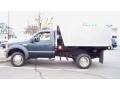 Dark Green Satin Metallic - F550 Super Duty XL Regular Cab 4x4 Chassis Dump Truck Photo No. 8