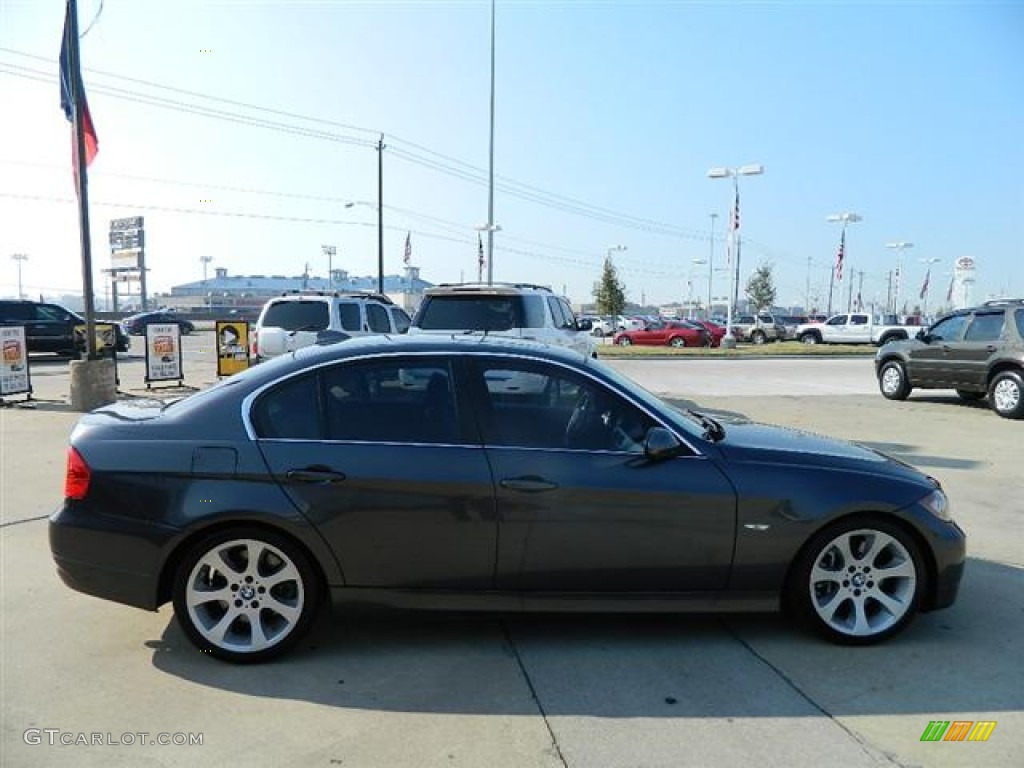 2008 3 Series 335i Sedan - Sparkling Graphite Metallic / Black photo #4