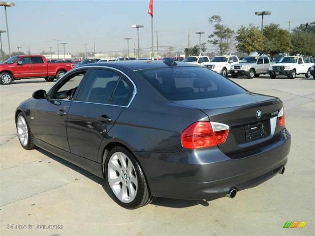 2008 3 Series 335i Sedan - Sparkling Graphite Metallic / Black photo #7