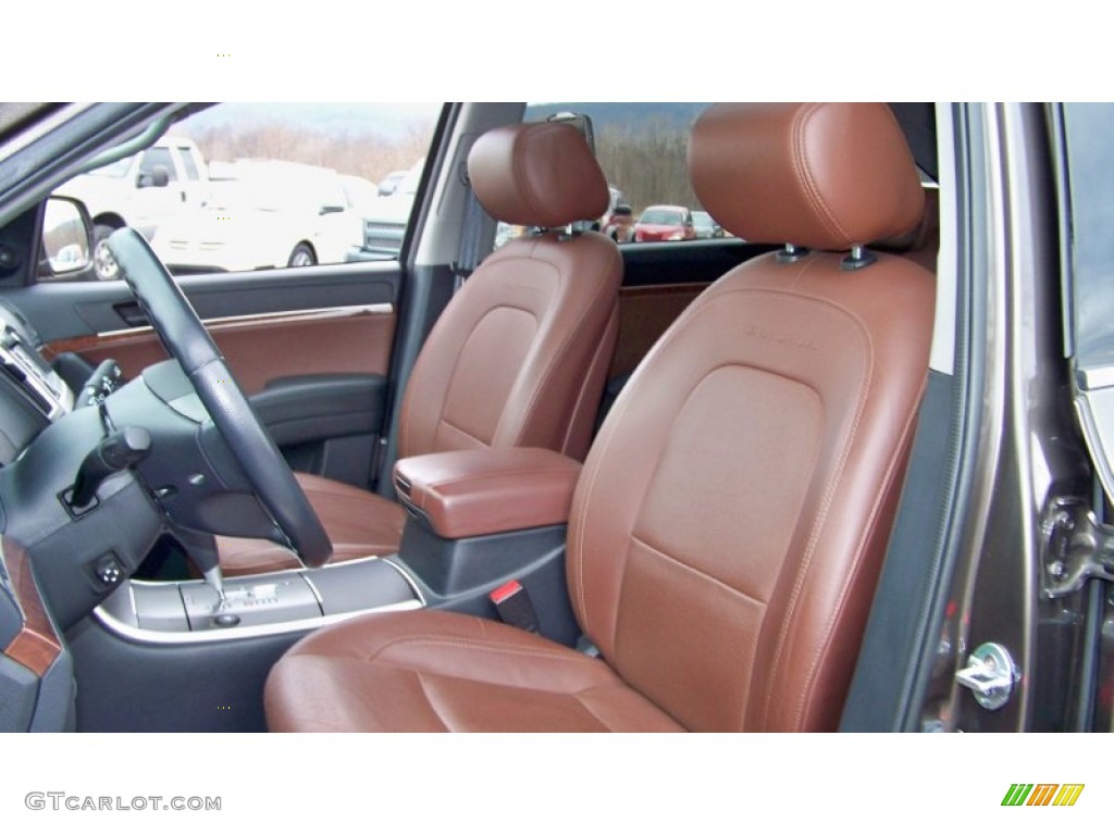 Black/Saddle Interior 2008 Hyundai Veracruz Limited AWD Photo #59231526