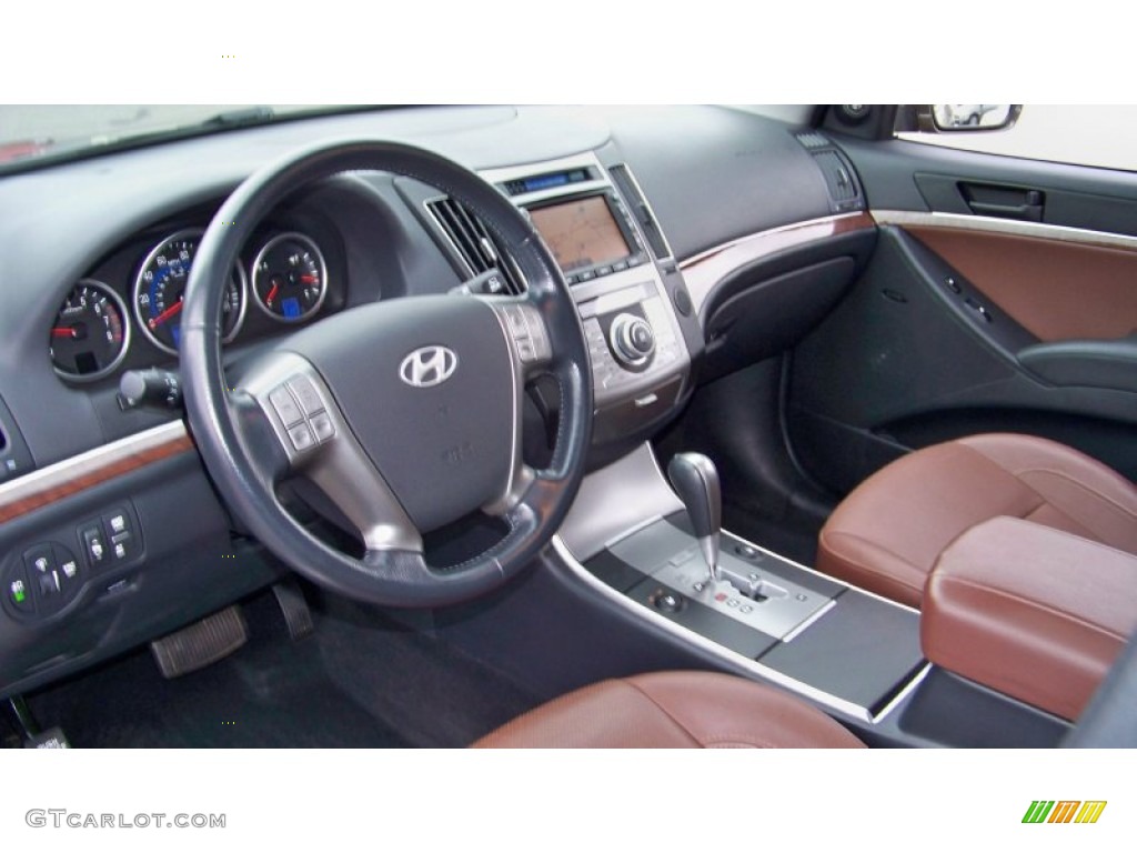 Black/Saddle Interior 2008 Hyundai Veracruz Limited AWD Photo #59231534