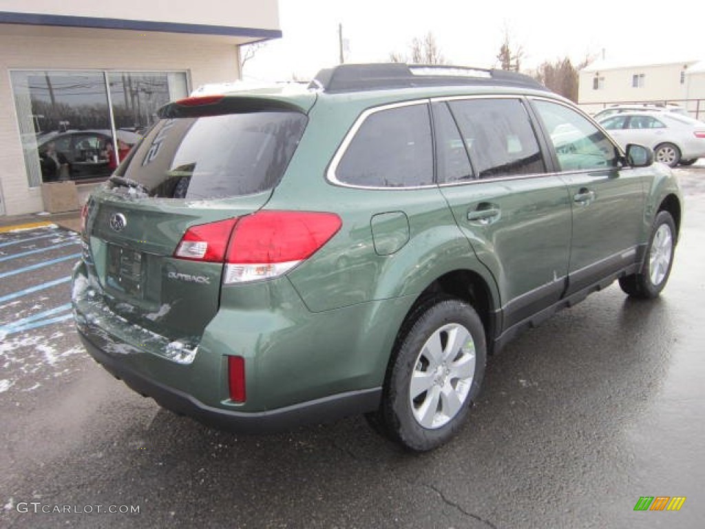 2012 Outback 2.5i Premium - Cypress Green Pearl / Warm Ivory photo #6