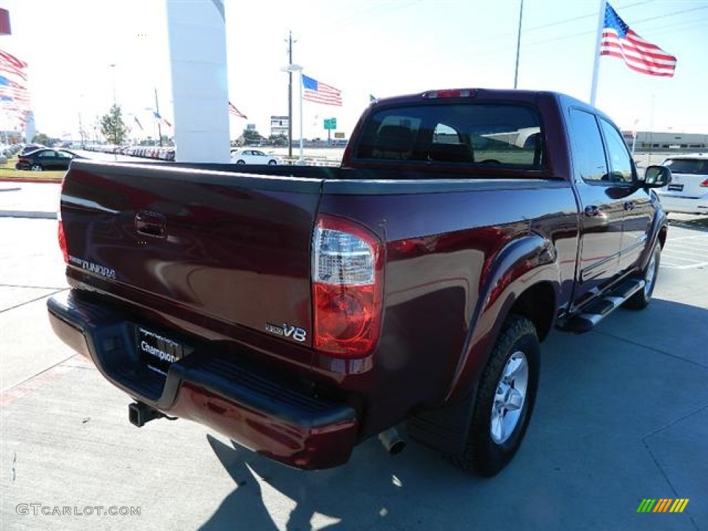 2005 Tundra Limited Double Cab - Salsa Red Pearl / Taupe photo #3